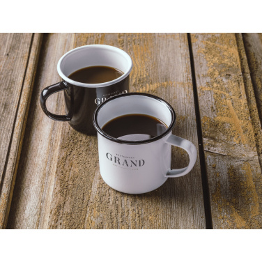 Logo trade corporate gift photo of: Retro Enamel Mug 350 ml