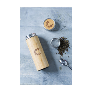 Logotrade corporate gift image of: Osaka 360 ml bamboo thermo bottle/thermo cup