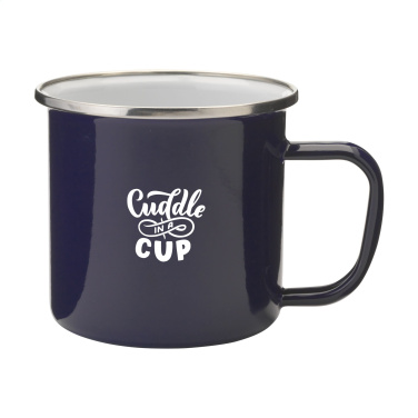 Logotrade business gifts photo of: Retro Silver Enamel Mug 350 ml