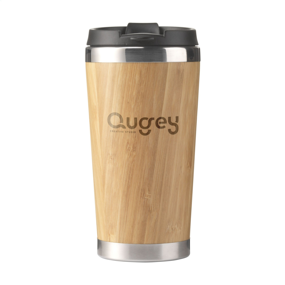 Logotrade corporate gift image of: Tokyo 450 ml bamboo thermo cup