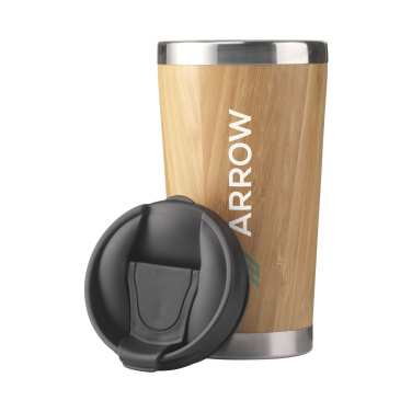 Logotrade corporate gift image of: Tokyo 450 ml bamboo thermo cup