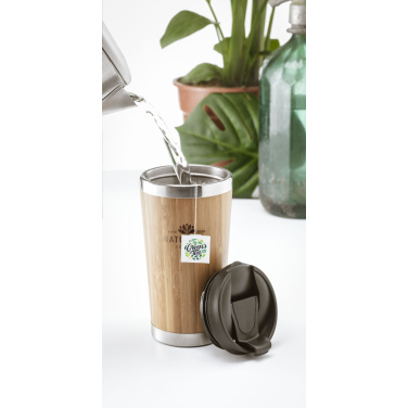 Logotrade promotional giveaway image of: Tokyo 450 ml bamboo thermo cup