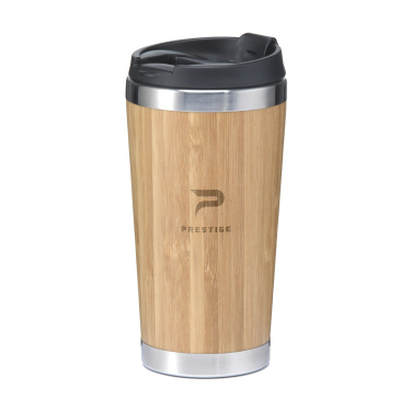 Logo trade promotional products picture of: Tokyo 450 ml bamboo thermo cup