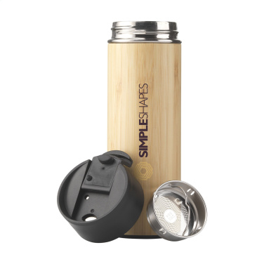 Logo trade promotional items picture of: Sakura 360 ml bamboo thermo bottle/thermo cup