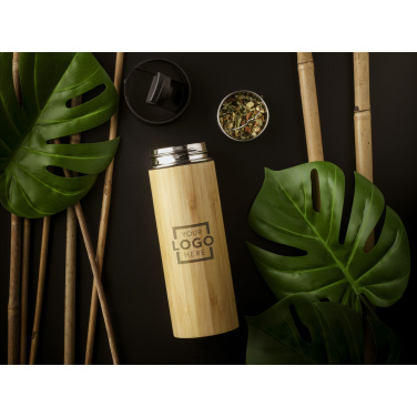 Logo trade advertising products picture of: Sakura 360 ml bamboo thermo bottle/thermo cup