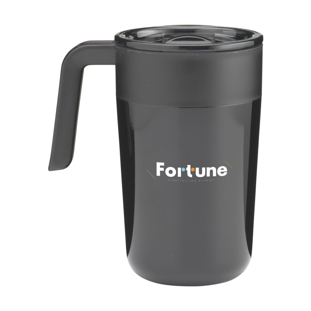 Logo trade promotional gifts image of: Fika RCS Recycled Steel Cup 400 ml thermo cup