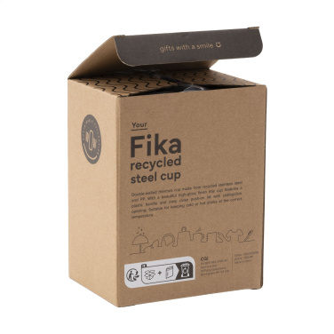 Logo trade business gift photo of: Fika RCS Recycled Steel Cup 400 ml thermo cup