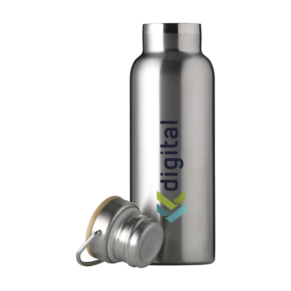 Logo trade promotional item photo of: Nordvik RCS Recycled Steel 500 ml drinking bottle