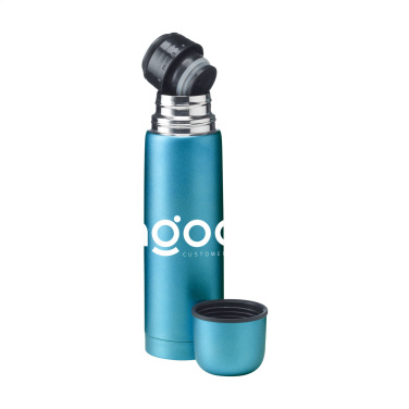 Logo trade business gift photo of: Frosted Bottle RCS Recycled Steel 500 ml thermo bottle