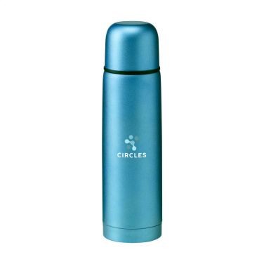 Logo trade promotional gifts picture of: Frosted Bottle RCS Recycled Steel 500 ml thermo bottle