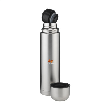 Logo trade promotional giveaways image of: Thermotop Maxi RCS Recycled Steel 1,000 ml thermobottle