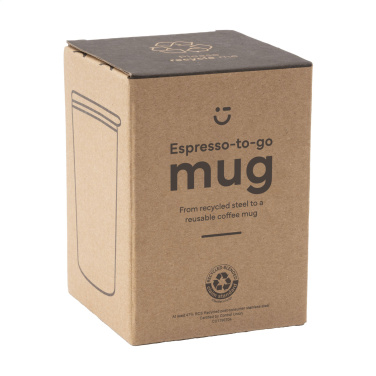Logotrade advertising product picture of: Espresso-to-Go Mug RCS Recycled Steel 170 ml