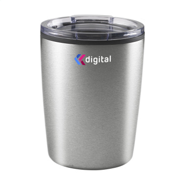 Logo trade promotional giveaways image of: Espresso-to-Go Mug RCS Recycled Steel 170 ml