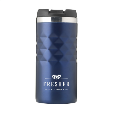 Logo trade promotional merchandise photo of: Geometric Mug RCS Recycled Steel 280 ml thermo cup
