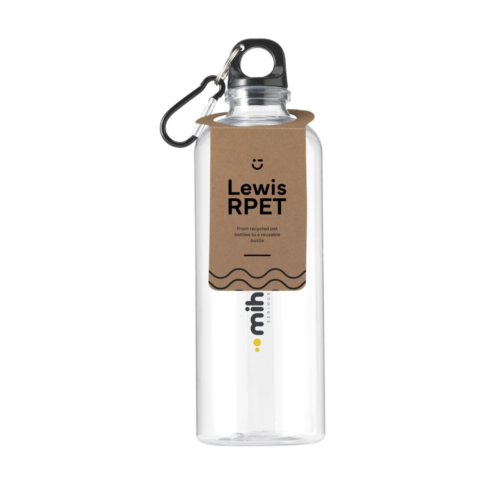 Logo trade business gifts image of: Lewis GRS RPET Bottle 630 ml water bottle