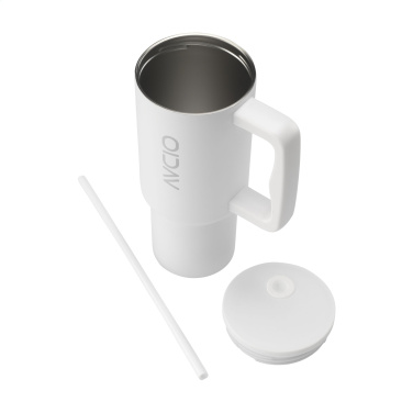 Logotrade promotional gift picture of: Rhino RCS Recycled Steel Cup 900 ml
