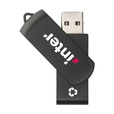 Logo trade advertising products picture of: USB Twist Recycle 64 GB
