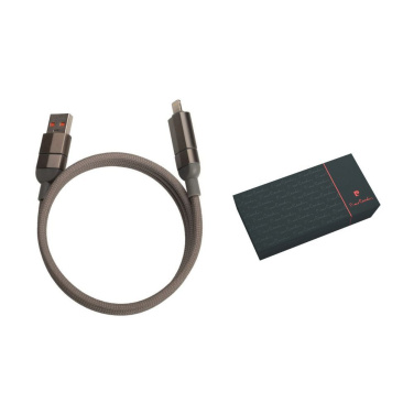 Logo trade promotional products image of: Charging cable with data transfer DONNES Pierre Cardin