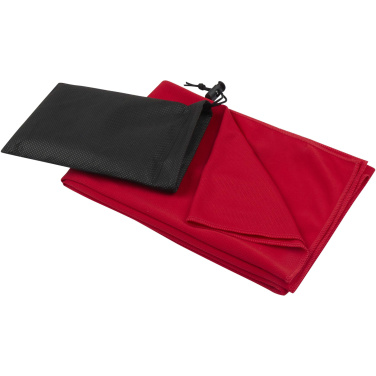 Logo trade advertising product photo of: Lucas RPET sport towel 50x100 cm