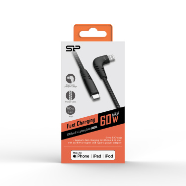 Logotrade business gift image of: DATA TRANSFER CABLE Boost Link Nylon LK50CL Type C Lightning