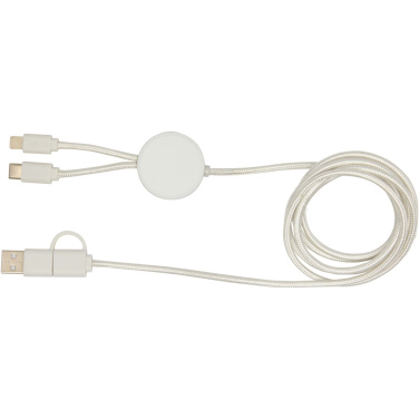 Logo trade promotional products picture of: Citala 5-in-1 recycled plastic 150 cm data sync and 27W fast charge cable