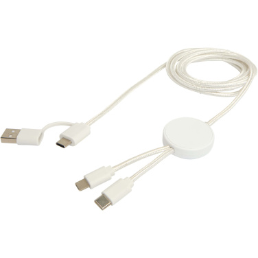 Logo trade promotional giveaway photo of: Citala 5-in-1 recycled plastic 150 cm data sync and 27W fast charge cable