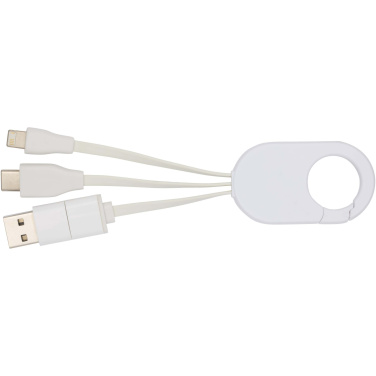Logotrade business gift image of: Troop 4-in-1 recycled plastic charging cable