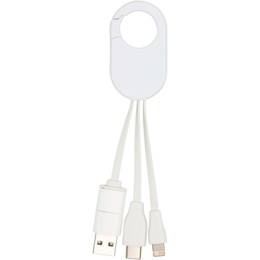 Logo trade promotional giveaways image of: Troop 4-in-1 recycled plastic charging cable