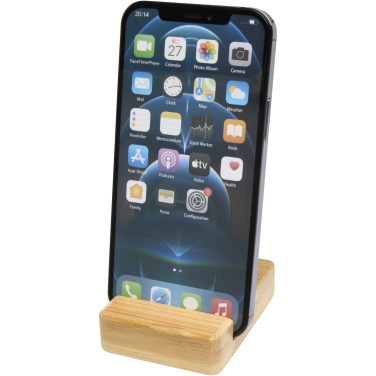 Logo trade promotional products image of: Ebla bamboo phone stand