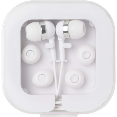 Logo trade promotional gifts image of: Dofida wired Type-C earbuds with recycled plastic storage box