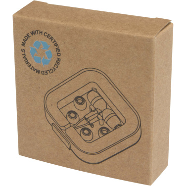 Logotrade promotional merchandise photo of: Baekdu wired Type-C headset with recycled plastic storage box