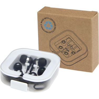 Logo trade advertising product photo of: Baekdu wired Type-C headset with recycled plastic storage box