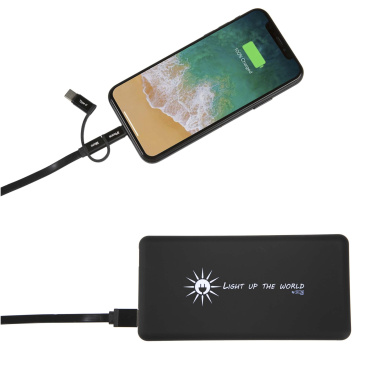 Logotrade promotional merchandise picture of: SCX.design P30 8000 mAh light-up solar power bank