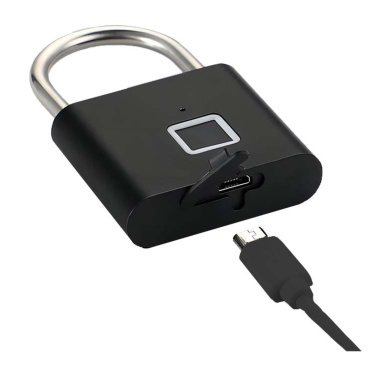 Logo trade business gifts image of: SCX.design T11 smart fingerprint padlock