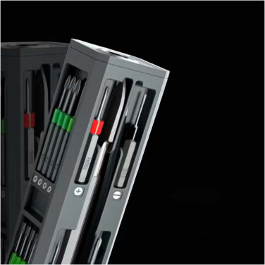 Logotrade promotional products photo of: SCX.design T20 30-piece screwdriver and repair set in aluminium case