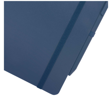 Logo trade promotional gifts image of: Thalaasa A5 ocean-bound hard cover notebook with ballpoint pen (black ink)