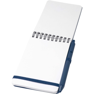 Logo trade promotional items picture of: Thalaasa A6 hard cover ocean-bound notebook with ballpoint pen (black ink)