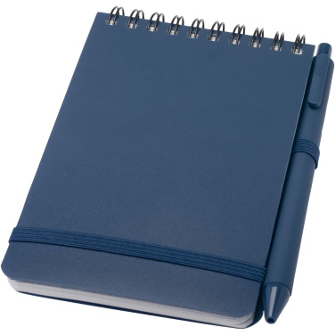 Logotrade promotional merchandise picture of: Thalaasa A6 hard cover ocean-bound notebook with ballpoint pen (black ink)