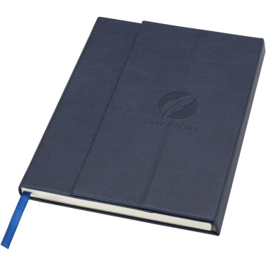 Logotrade promotional item image of: Alejandra A5 recycled plastic hard cover notebook