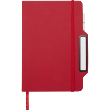 Logo trade promotional items image of: Nexus A5 hard cover notebook with pen and pencil combo (black ink)