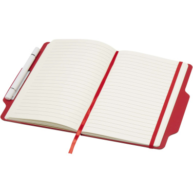 Logo trade corporate gifts picture of: Nexus A5 hard cover notebook with pen and pencil combo (black ink)