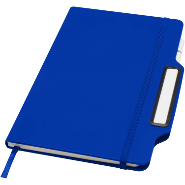 Logotrade business gift image of: Nexus A5 hard cover notebook with pen and pencil combo (black ink)
