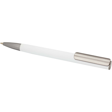 Logo trade promotional merchandise photo of: Ziggur aluminium ballpoint pen (blue ink)
