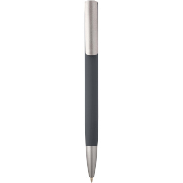 Logo trade business gifts image of: Ziggur aluminium ballpoint pen (blue ink)