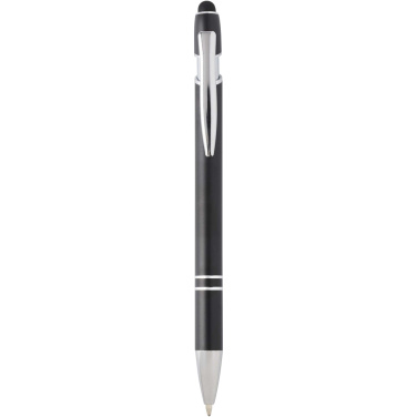 Logo trade promotional gifts picture of: Kish ballpoint pen with silver finish (blue ink)
