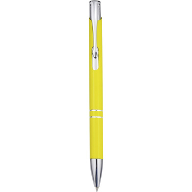 Logo trade promotional giveaway photo of: Moneta recycled aluminium ballpoint pen (blue ink)