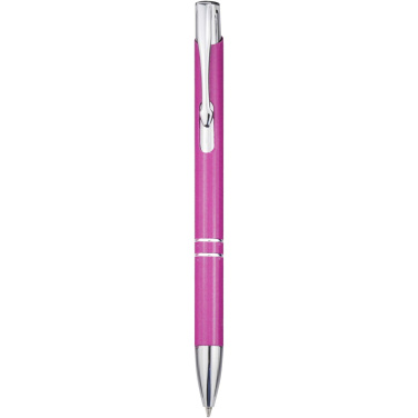 Logo trade promotional products image of: Moneta recycled aluminium ballpoint pen (blue ink)