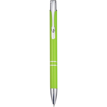 Logo trade corporate gifts picture of: Moneta recycled aluminium ballpoint pen (blue ink)