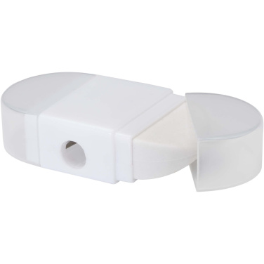 Logo trade promotional products image of: Velvi pencil sharpener with eraser 