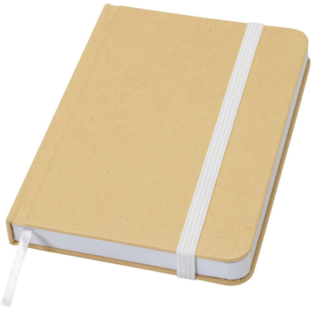 Logotrade promotional product picture of: Reed A6 recycled hard cover notebook with plain pages